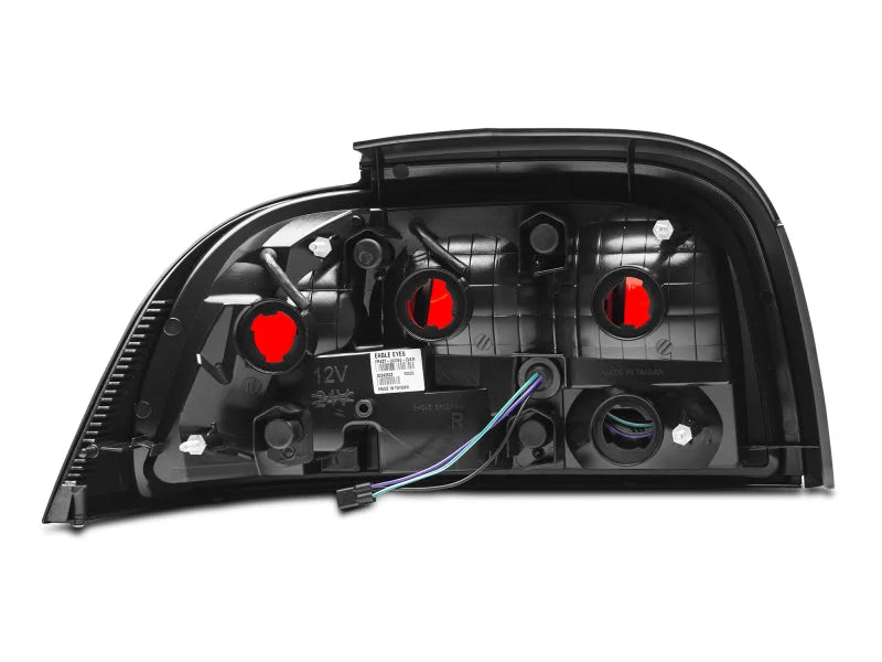 Raxiom 96-98 Ford Mustang Icon LED Tail Lights- Black Housing (Smoked Lens) - Additional View 8