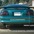 Load image into Gallery viewer, Raxiom 96-98 Ford Mustang Icon LED Tail Lights- Black Housing (Smoked Lens) - Additional View 11