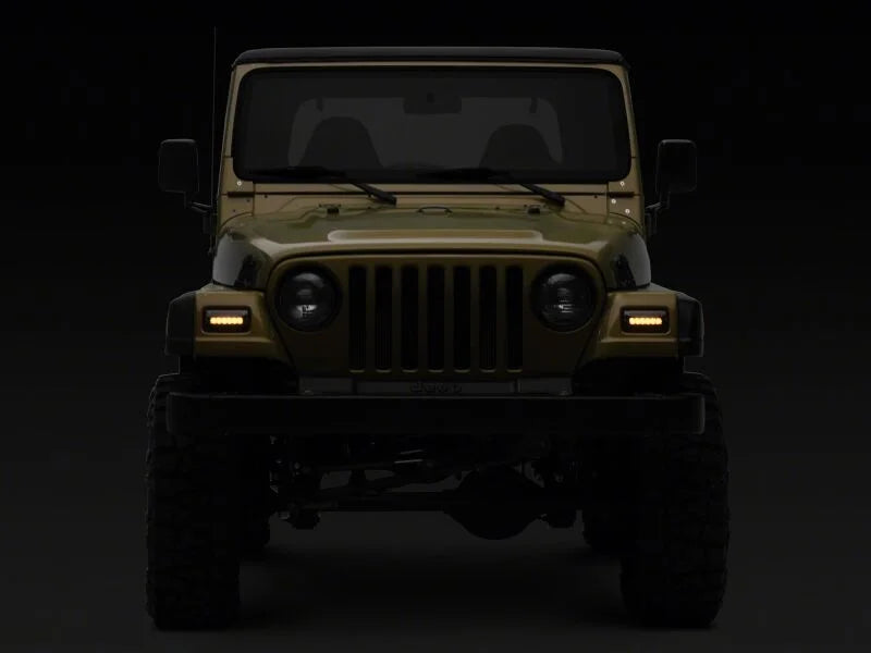 Raxiom 97-06 Jeep Wrangler TJ Axial Series LED Sequential Cornering Lights- Smoked - Additional View 10