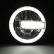 Load image into Gallery viewer, Raxiom 97-18 Jeep Wrangler TJ/JK 7-Inch LED Headlights w/ Halos- Black Housing (Clear Lens) - Additional View 7