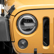 Load image into Gallery viewer, Raxiom 97-18 Jeep Wrangler TJ/JK 7-Inch LED Headlights w/ Halos- Black Housing (Clear Lens) - Additional View 10