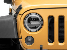 Load image into Gallery viewer, Raxiom 97-18 Jeep Wrangler TJ/JK 7-Inch LED Headlights w/ Halos- Black Housing (Clear Lens) - Additional View 10