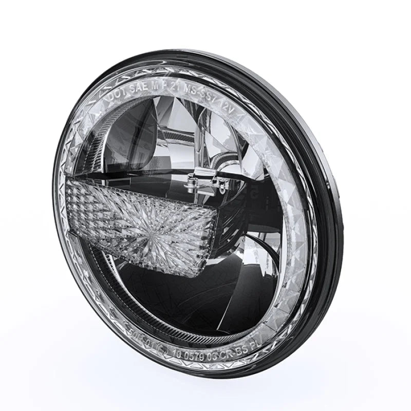 Raxiom 97-18 Jeep Wrangler TJ/JK 7-Inch LED Headlights w/ Halos- Black Housing (Clear Lens) - Additional View 11