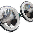 Load image into Gallery viewer, Raxiom 97-18 Jeep Wrangler TJ/JK 7-Inch LED Headlights w/ Halos- Black Housing (Clear Lens) - Additional View 12