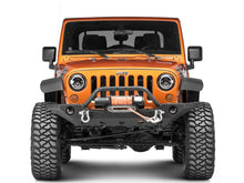 Load image into Gallery viewer, Raxiom 97-18 Jeep Wrangler TJ/JK Axial Halo Headlights w/ DRL Amber Signals- Blk Hsng (Clear Lens) - Additional View 6