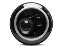 Load image into Gallery viewer, Raxiom 97-18 Jeep Wrangler TJ/JK Axial Halo Headlights w/ DRL Amber Signals- Blk Hsng (Clear Lens) - Additional View 13