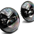Load image into Gallery viewer, Raxiom 97-18 Jeep Wrangler TJ/JK Axial Series LED Daymaker Headlights- Black Housing (Clear Lens) - Side View