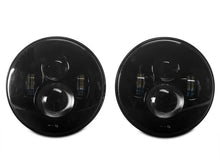 Load image into Gallery viewer, Raxiom 97-18 Jeep Wrangler TJ/JK Axial Series LED Daymaker Headlights- Black Housing (Clear Lens) - Back View