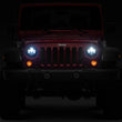 Load image into Gallery viewer, Raxiom 97-18 Jeep Wrangler TJ/JK Axial Series LED Daymaker Headlights- Black Housing (Clear Lens) - Additional View 5