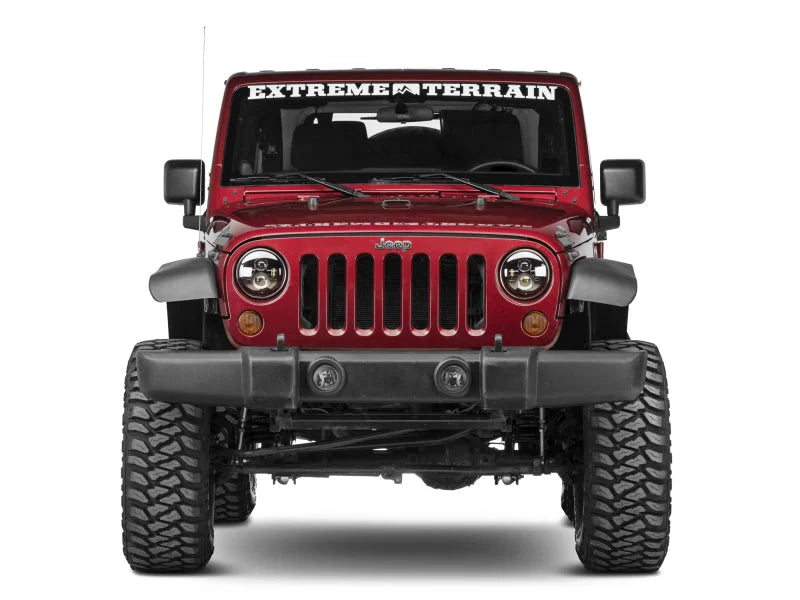 Raxiom 97-18 Jeep Wrangler TJ/JK Axial Series LED Daymaker Headlights- Black Housing (Clear Lens) - Additional View 8