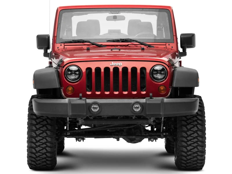 Raxiom 97-18 Jeep Wrangler TJ/JK Axial Series LED Daymaker Headlights- Black Housing (Clear Lens) - Additional View 11