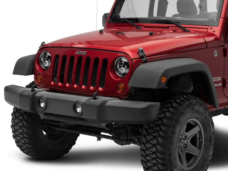 Raxiom 97-18 Jeep Wrangler TJ/JK Axial Series LED Daymaker Headlights- Black Housing (Clear Lens) - Additional View 15