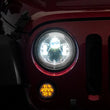 Load image into Gallery viewer, Raxiom 97-18 Jeep Wrangler TJ/JK Axial Series LED Daymaker Headlights- Chrome Housing (Clear Lens) - Main Product View