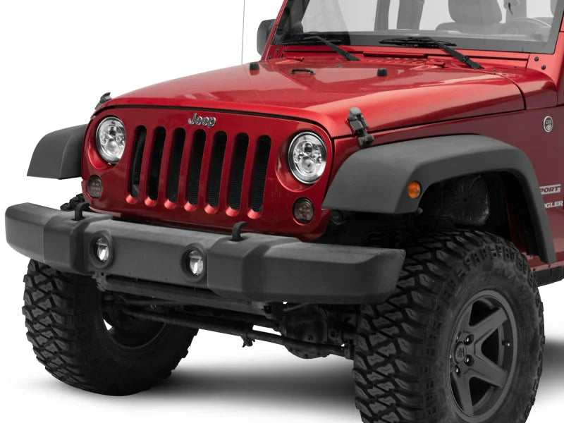 Raxiom 97-18 Jeep Wrangler TJ/JK Axial Series LED Daymaker Headlights- Chrome Housing (Clear Lens) - Additional View 8