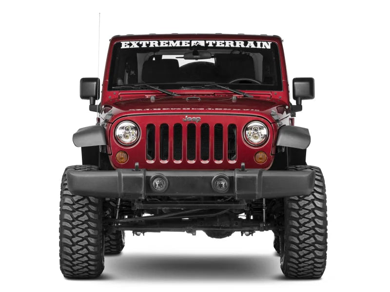 Raxiom 97-18 Jeep Wrangler TJ/JK Axial Series LED Daymaker Headlights- Chrome Housing (Clear Lens) - Additional View 11