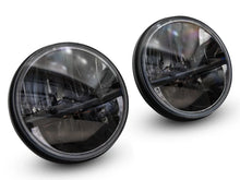 Load image into Gallery viewer, Raxiom 97-18 Jeep Wrangler TJ/JK Axial Series LED Headlights- Black Housing (Clear Lens) - Back View