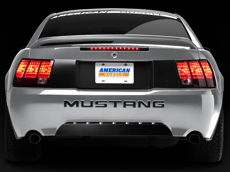 Raxiom 99-04 Ford Mustang Excluding 03-04 Cobra LED Third Brake Light (Smoked) - Installation View