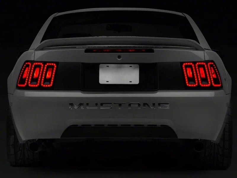 Raxiom 99-04 Ford Mustang Excluding 99-01 Cobra Icon LED Tail Lights- Black Housing (Smoked Lens) - Additional View 13