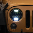 Load image into Gallery viewer, Raxiom Axial Series 13-LED Headlights- Black Housing (Clear Lens) fits 1997-2018 Jeep Wrangler / Wrangler JK - Additional ...