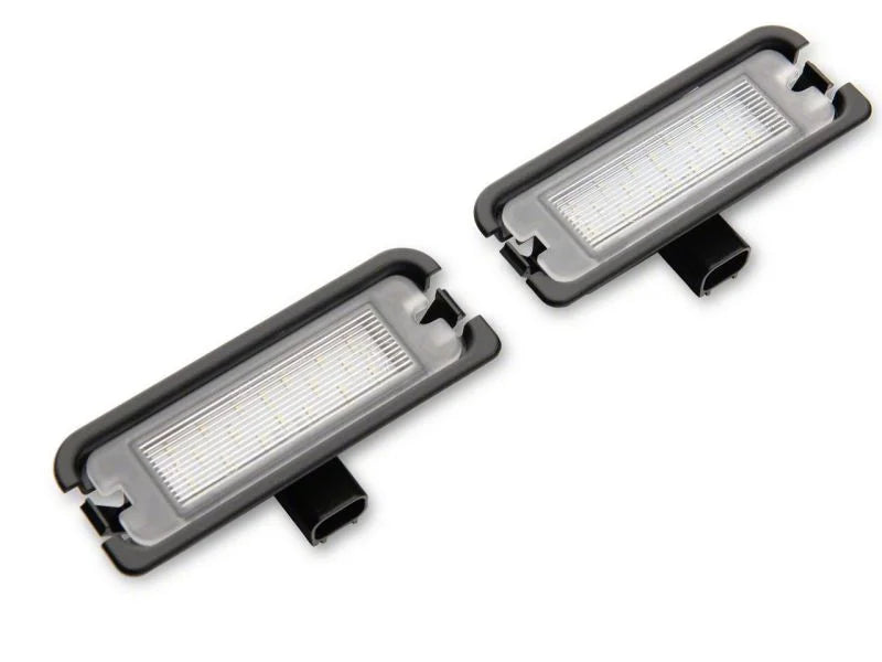 Raxiom Axial Series LED License Plate Lamps fits 2015-2023 Ford Mustang - Back View