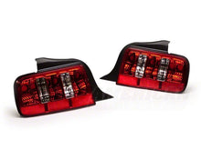 Load image into Gallery viewer, Raxiom Tail Lights- Chrome Housing - Red/Clear Lens fits 2005-2009 Ford Mustang Coyote - Installation View