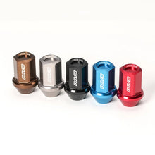 Load image into Gallery viewer, Rays M12x1.25 5 holes 16pcs nut, 4pcs Lock nut, 1 adapter &amp; 1 lock nut key - Black - Side View