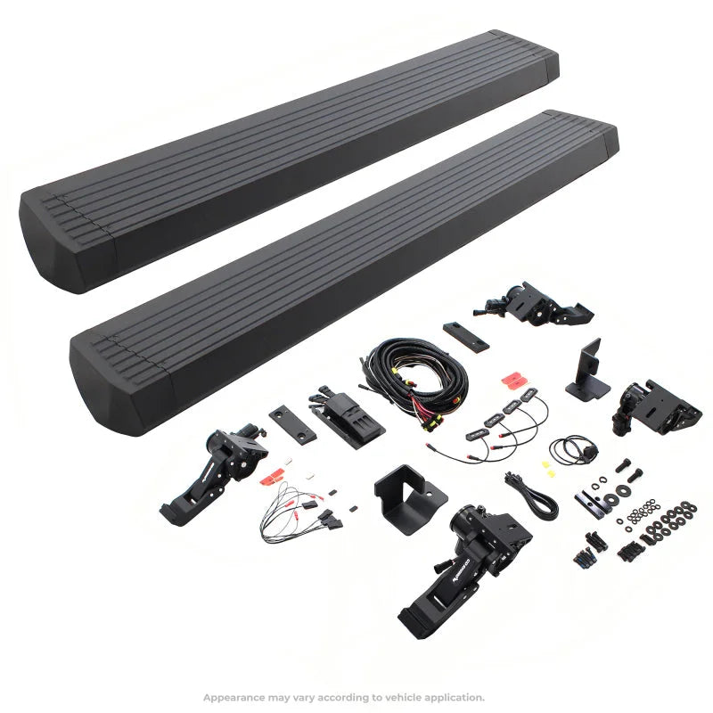 RealTruck 07-17 Jeep Wrangler 2dr VoltStep Electric Running Board Kit (Cut Req.) - Tex. Blk - Installation View