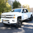 Load image into Gallery viewer, RealTruck 15-19 Chevy Silverado 25/3500HD CC Dsl 4dr VoltStep Electric Running Board Kit - Tex. Blk - Back View