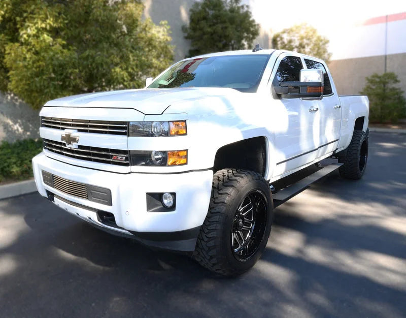 RealTruck 15-19 Chevy Silverado 25/3500HD CC Dsl 4dr VoltStep Electric Running Board Kit - Tex. Blk - Additional View 7