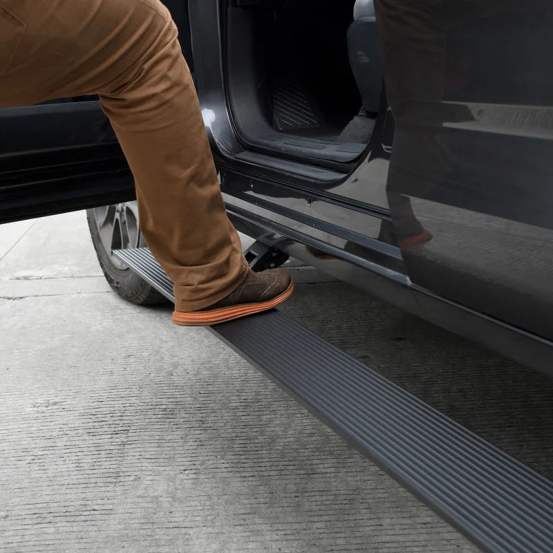 RealTruck 15-24 Chevrolet Colorado Crew Cab 4dr VoltStep Electric Running Board Kit - Tex. Blk - Main Product View