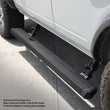 Load image into Gallery viewer, RealTruck 18-24 Jeep Wrangler 2dr VoltStep Electric Running Board Kit (No Drill) - Bedliner Coating - Back View