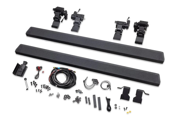RealTruck 18-24 Jeep Wrangler 4dr VoltStep Electric Running Board Kit (Drilling Req.) - Tex. Blk - Side View