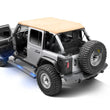 Load image into Gallery viewer, RealTruck 18-24 Jeep Wrangler 4dr VoltStep Electric Running Board Kit (Drilling Req.) - Tex. Blk - Back View