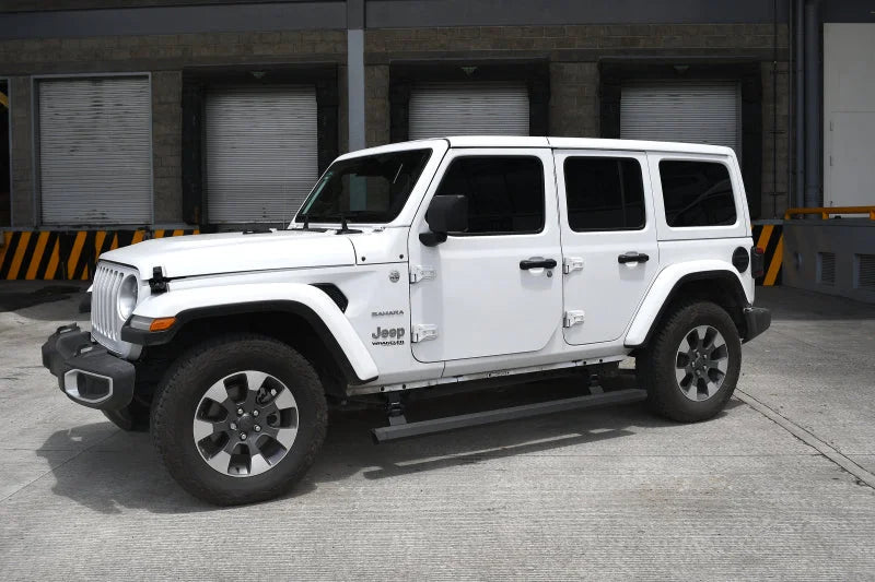 RealTruck 18-24 Jeep Wrangler 4dr VoltStep Electric Running Board Kit (Drilling Req.) - Tex. Blk - Additional View 8