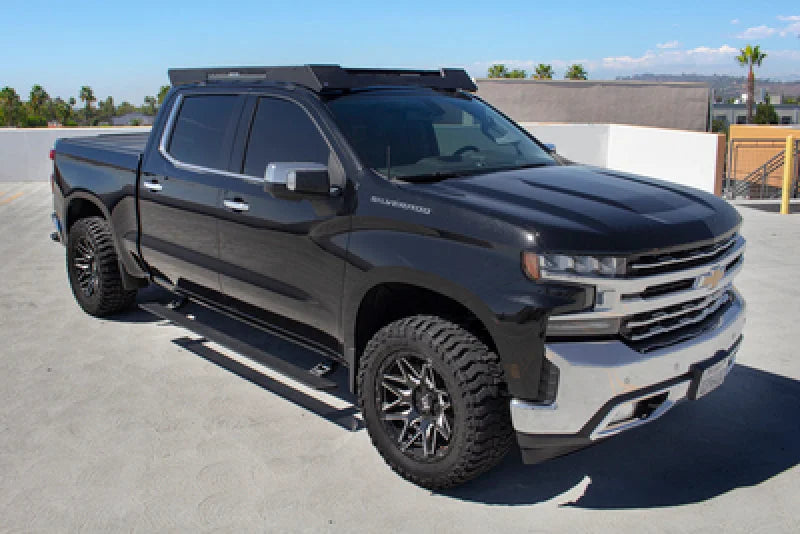 RealTruck 19-25 Chevy Silverado 1500 CC 4dr VoltStep Electric Running Board Kit - Tex. Blk - Main Product View