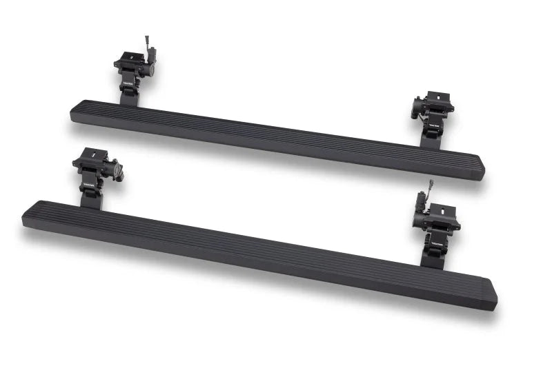 RealTruck 20-24 Jeep Gladiator CC 4dr VoltStep Electric Running Board Kit (Cut/Drill Req.) - Tex Blk - Main Product View
