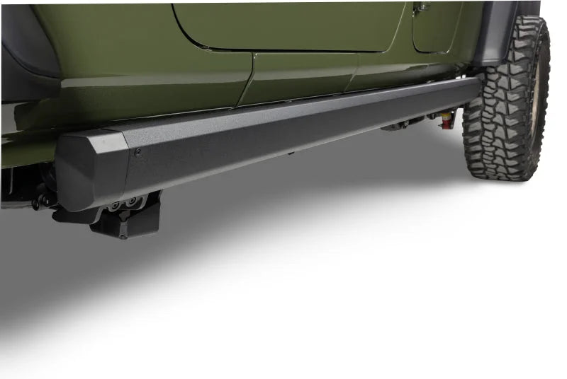 RealTruck 20-24 Jeep Gladiator CC 4dr VoltStep Electric Running Board Kit (Cut/Drill Req.) - Tex Blk - Additional View 8