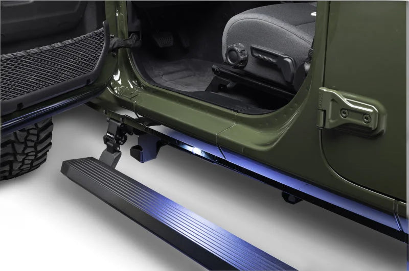 RealTruck 20-24 Jeep Gladiator CC 4dr VoltStep Electric Running Board Kit (Cut/Drill Req.) - Tex Blk - Additional View 14