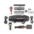 Load image into Gallery viewer, RealTruck Universal Traction Recovery 10K Winch - Black - Side View
