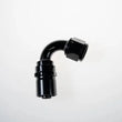 Load image into Gallery viewer, 10AN 120Deg Crimp Hose End Black