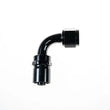 Load image into Gallery viewer, 10AN 90Deg Crimp Hose End Black
