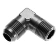 Load image into Gallery viewer, 10AN 90Deg Male Adapter to 3/4in NPT Male Black
