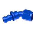 Load image into Gallery viewer, Redhorse Performance 10AN Push Lock Hose End Blue 45-Deg