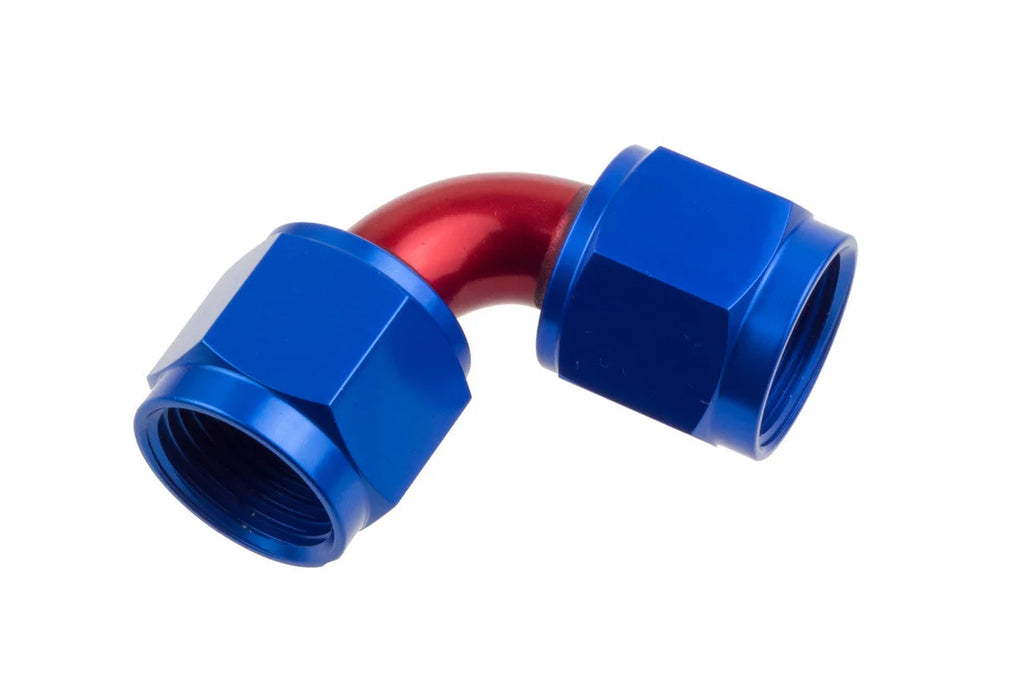 Redhorse Performance 12AN FM FM Flare 90Deg Swivel coupling Blue/Red 8190-12-1