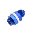 Load image into Gallery viewer, Redhorse Performance 12AN High Flow Bulkhead w/Washers and Nuts Blue 8832-12-1