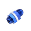 Load image into Gallery viewer, Redhorse Performance 12AN High Flow Bulkhead w/Washers and Nuts Blue 8832-12-1