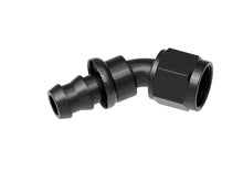 Load image into Gallery viewer, Redhorse Performance 12AN Push Lock Hose End Black 45-Deg 2045-12-2