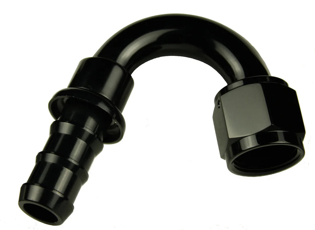 Redhorse Performance 12AN Push Lock Hose End s- Black 150