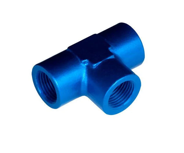 Redhorse Performance 1/8in FM Tee NPT Adapter Blue 917-02-1