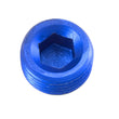 Load image into Gallery viewer, Redhorse Performance 2AN 1/8NPT Pipe Plug Blue 2/pkg